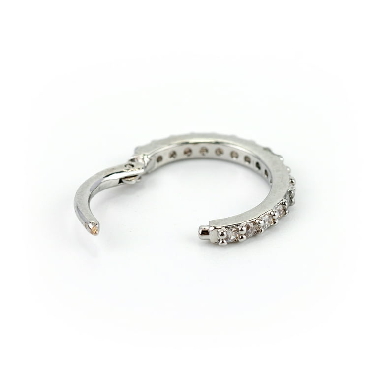 Claire's Women's Silver 18G Helix Hoop Earrings, Stainless