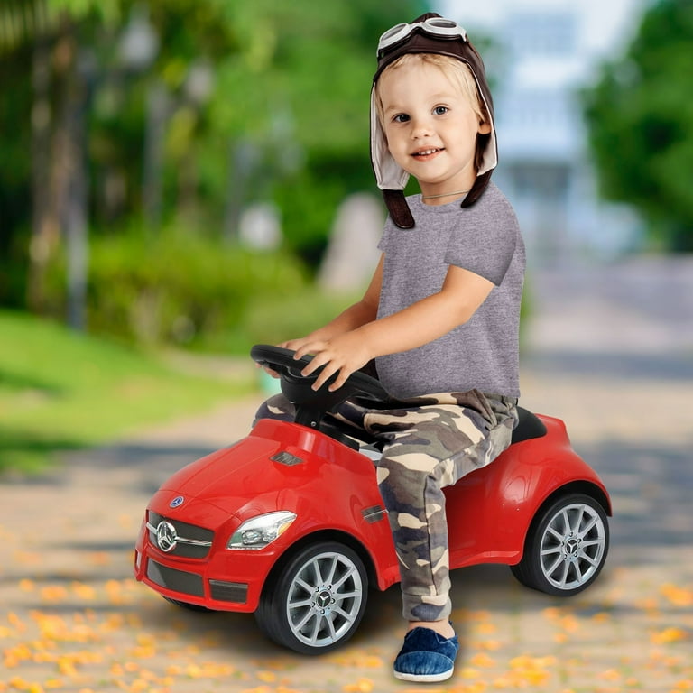 Kids Ride On Foot To Floor Push Car Lightweight Officially Licensed Mercedes SLK AMG Red