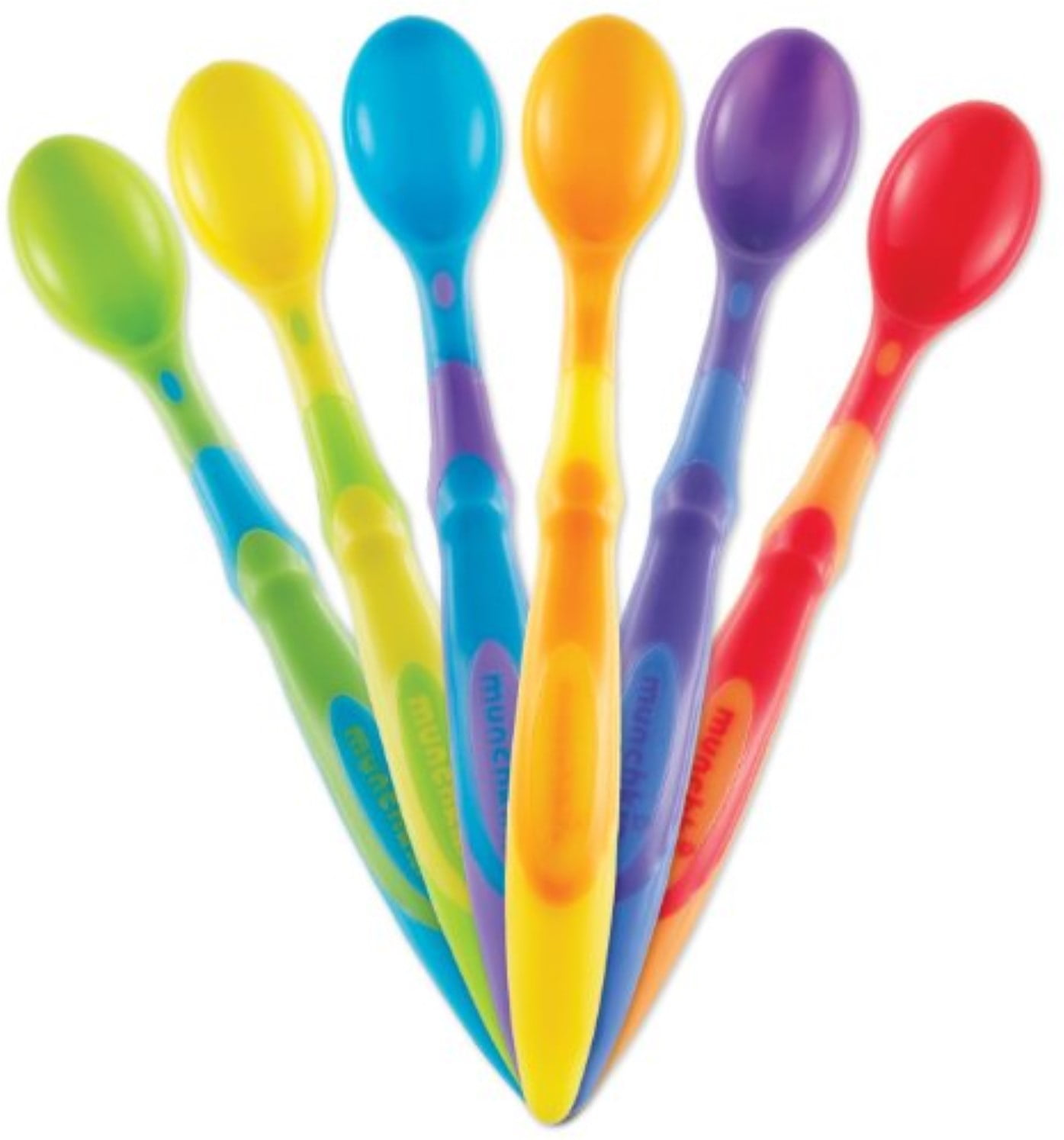 Munchkin White Hot Safety Spoons Assorted Colors 4 ea 