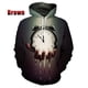 thumbnail image 3 of Sudadera con capucha de moda para hombre, sudadera con estampado 3D de reloj y brújula vintage, sudaderas con gráficos, sudaderas de gran tamaño, sudaderas para hombres, 3 of 5