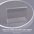 thumbnail image 3 of HINTRMENT 25Pcs Transparent Table Stands Acrylic Sign Holder for Restaurant Use, 3 of 8