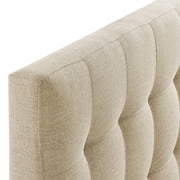 Modway Lily Tufted Headboard, Twin, Beige