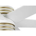 thumbnail image 6 of 9.4250074009e+012-Progress Lighting-Carrollwood - 56 Inch 6 Blade Ceiling Fan with Light Kit   Brushed Nickel Finish with American Walnut/Silver Blade, 6 of 7
