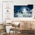 thumbnail image 5 of Elephant Stock Snowboarding Wall Art - Horizontal Canvas Wall Art - Living Room Wall Decor - Sports Canvas - Purple And Teal Decor - 30" x 20", 5 of 8