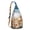 Beige-14, variant on Boho Starfish Sling Backpack – Tropical Ocean-Inspired Hiking Daypack with Watercolor Starfish and Seashells Design, Lightweight Waterproof Travel Bag for Beach, Camping, and Outdoor Use