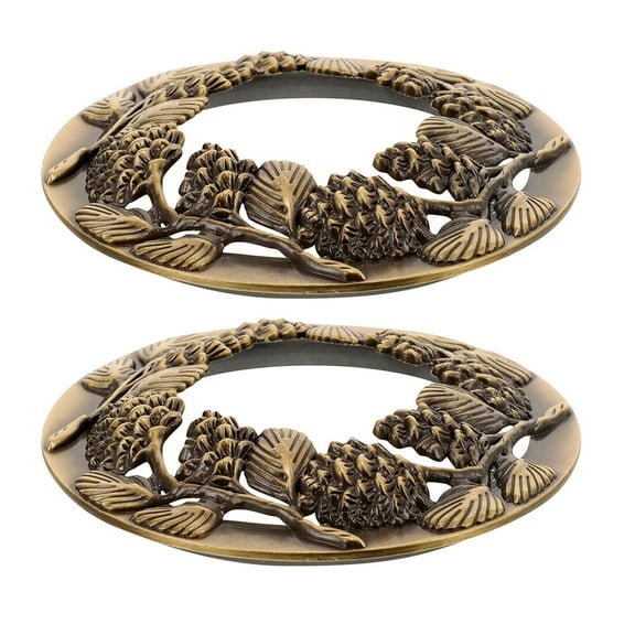 Hemobllo Metal Scented Candles Cover Golden Zinc Alloy for Home Decor 2Pcs