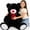 Black, variant on MorisMos Giant Teddy Bear 35.4'' Giant Stuffed Animal Big Bear Plush Toy