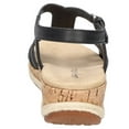 thumbnail image 6 of Easy Street Womens Dorinda Faux Leather T-Strap Wedge Sandals, 6 of 7