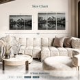 thumbnail image 3 of Elephant Stock Monochromatic Mountain Wall Art - Horizontal Multi Panel Canvas - Living Room Wall Decor - Nature Multi Panel - Gray And White Decor - 45" x 28", 3 of 4