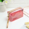 thumbnail image 1 of LHSHID Women Swimming Bag Waterproof Handbags Transparent PVC Plastic Pool Beach Makeup Organizer Toiletry Storage PVC Bag, 1 of 6
