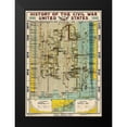 thumbnail image 2 of Bathurst 18x24 Black Modern Framed Museum Art Print Titled - Civil War Comparative Synoptical Chart, 2 of 5