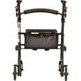 thumbnail image 2 of NOVA Medical Products Jouney Steel Rolling Walker, Black, 2 of 7