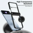 thumbnail image 2 of Clear Case for Samsung Galaxy Z Flip 4, HD Transparent Not-Yellowing Hinge Protection Shockproof Anti-Scratch Slim Fit Phone Case Cover for Samsung Galaxy Z Flip 4, Black, 2 of 7
