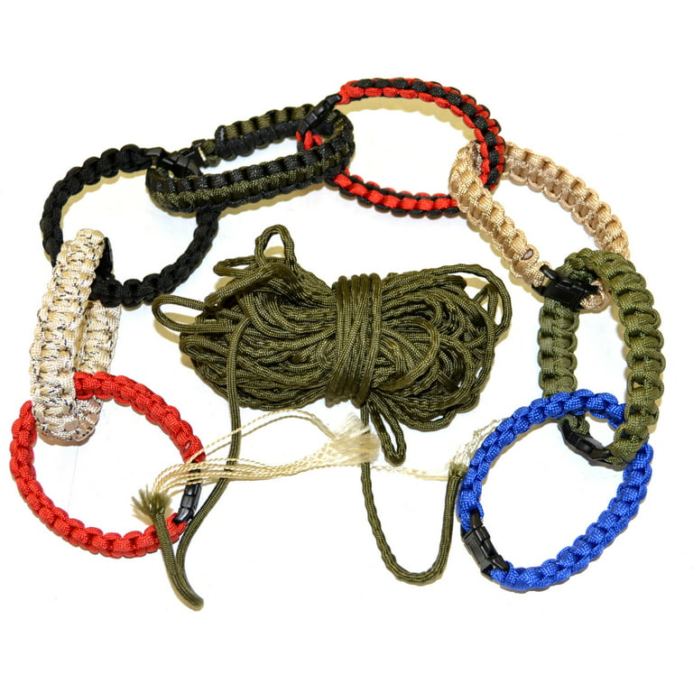 How To Shrink Paracord7-stand Paracord Bracelet - 4mm Army Green Survival  Rope For Hiking & Camping