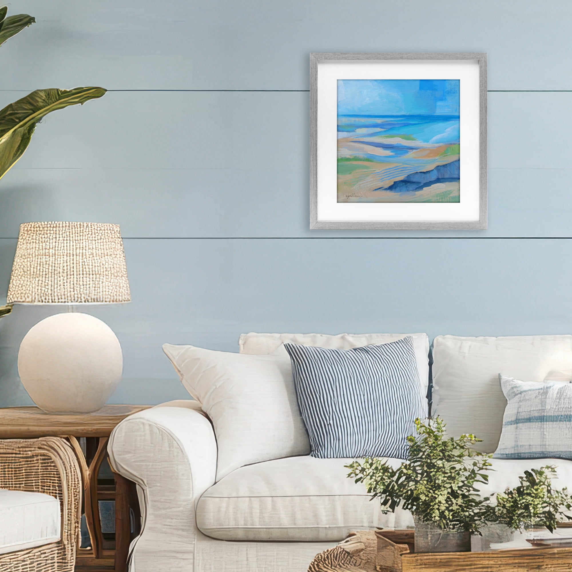 Stupell Industries After The Storm Beachscape Gray Framed Print Under Glass, design by Lynn Ericson Fine Art