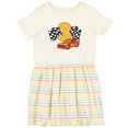 thumbnail image 3 of Inktastic Number Three Race Car Girls Toddler Dress, 3 of 5