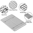 thumbnail image 4 of Stainless Steel Baking Sheet With Rack Set 9 x 7 x 1 inch, For Oven And Toaster Oven, 4 of 7