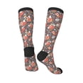 thumbnail image 4 of Daiia Sports Socks Foxes Printed Novelty Crew Socks for Men Women Knee High Socks Cotton Socks Soft & Breathable Support Unisex Socks, 4 of 9