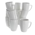 thumbnail image 1 of 12 oz Riley Porcelain Mug Set, White - 12 Piece, 1 of 1