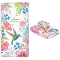 thumbnail image 6 of Coolnut 3 PCS Towel Birds & Flowers Cotton Bath Towel Set (1 Bath Towel, 1 Hand Towel, 1 Washcloth) for Bathroom, Super Soft and Quick Dry Towels, 6 of 6