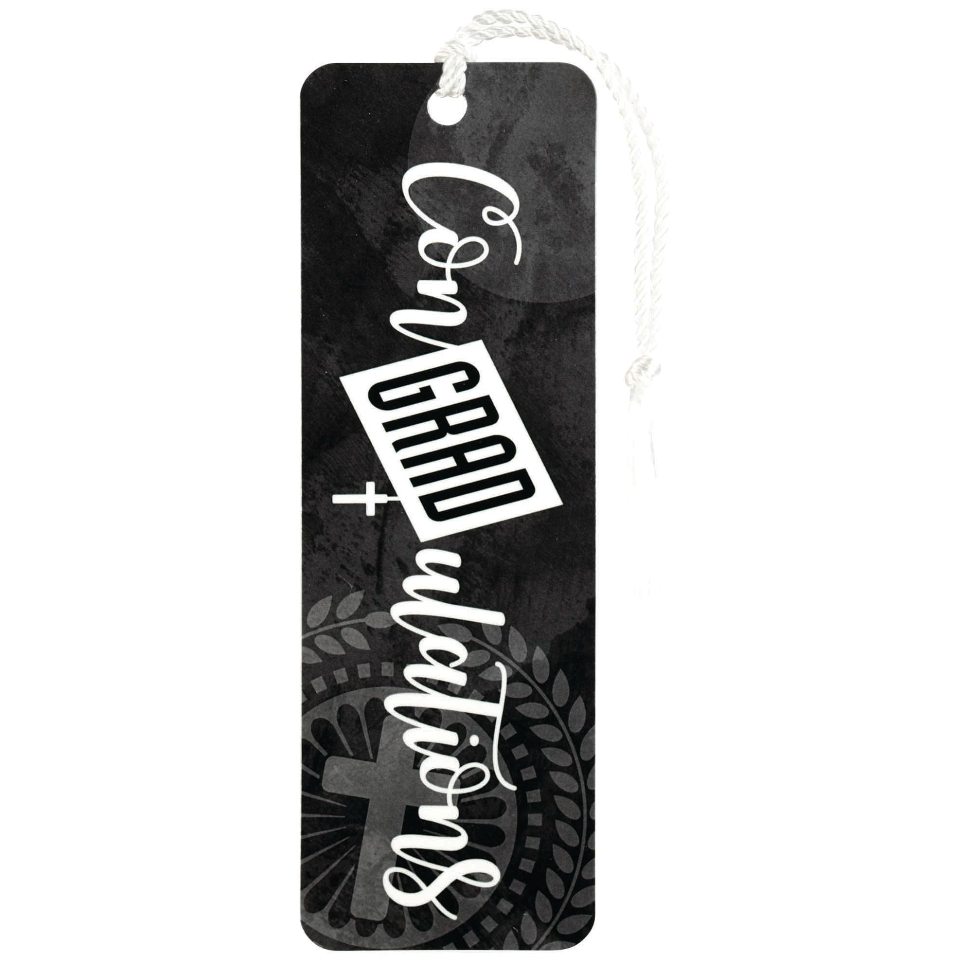 Dicksons Pray About Everything Encouraging Verse White 6 x 2 Paper and Tassel Tassel Decoration Bookmark Pack of 12