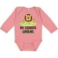 thumbnail image 3 of Inktastic Grandpa Loves Me Grandson Gift Boys or Girls Long Sleeve Baby Bodysuit, 3 of 5