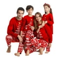 thumbnail image 2 of GRNSHTS Matching Family Pajamas Sets Christmas PJ's Letter Print Top and Plaid Pants Jammies Sleepwear (Red-Tree,Men XXXL), 2 of 9
