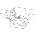 thumbnail image 3 of Delta Electronics ITG50 BreezIntegrity 50 CFM Single Speed Exhaust Bath Fan, 3 of 4