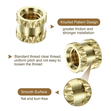 M3 Threaded Insert, M3 100pcs 3D Printing Brass Nuts,Knurled
