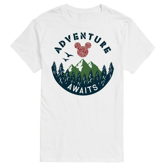 Mickey & Friends - Adventure Awaits -  Men's Short Sleeve Graphic T-Shirt