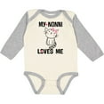 thumbnail image 3 of Inktastic Nonni Loves Me Granddaughter Kitty Cat Girls Long Sleeve Baby Bodysuit, 3 of 5
