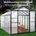 thumbnail image 5 of Tuekys 12*8FT Greenhouse for Outdoor, Polycarbonate Greenhouse with Roof Vent, Large Walk-in Greenhouse for Outside Garden Backyard, 5 of 8