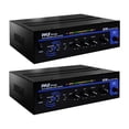 thumbnail image 1 of Pyle PT110 80 Watt Microphone PA Mono Amplifier Speaker Receiver System (2 Pack), 1 of 6
