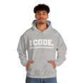 thumbnail image 4 of I CODE What’s your special power Coder Unisex Hoodie, S-5XL, 4 of 9
