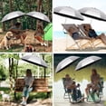 thumbnail image 2 of Parasol de Plage avec Pince, Parasols UPF50+ Réglables à 360 ° pour Chaise de Plage (Chaise Non Incluse), 2 of 10