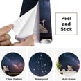 thumbnail image 4 of Peel and Stick Wallpaper Milky Way Galaxy Modern Art Wall Mural Decor Self Adhesive and Removable 69in x 98in, 4 of 8
