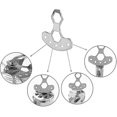 thumbnail image 4 of Accesorios de pesca Herramienta de desplazamiento de pesca Rollos de pesca portátiles, 4 of 5