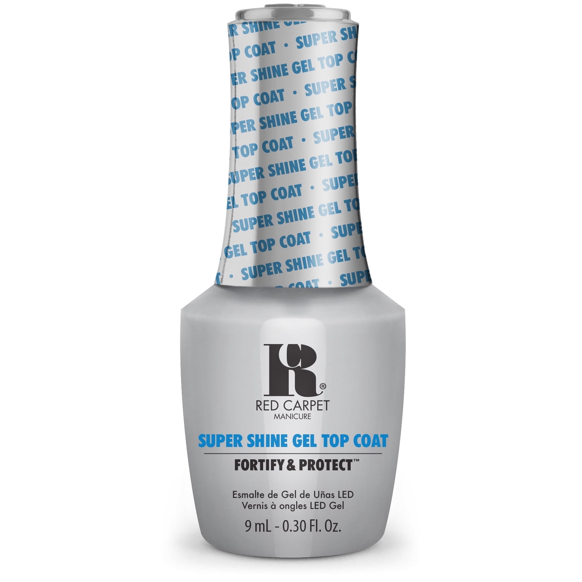 Red Carpet Manicure F&P Super Shine Top Coat – High-Gloss Gel Top Coat with Vitamin A & Biotin for Long-Lasting Shine & Durability – Quick Dry, Perfect for Professional & At-Home Use, 0.3 Ounce.