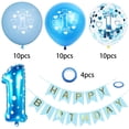 thumbnail image 2 of KRIS Decoraciones Cumpleaños 1 Año Niño Decoración 1er Cumpleaños Globo Azul Confeti para 1er Cumpleaños Fiesta Cumpleaños Infantil Feliz Cumpleaños Decoración Primer Cumpleaños (Rosa) (A) Zhivalor  HR-0269-1, 2 of 6