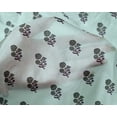 thumbnail image 4 of oneOone Silk Tabby Fabric Leaves & Floral Block Printed Craft Fabric BTY 42 Inch Wide, 4 of 5
