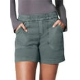 thumbnail image 2 of Inevnen Stretch Twill Shorts for Women Summer Casual 6 Twill Shorts Hiking Shorts with Pockets Chino Bermuda Shorts, 2 of 7