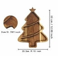 thumbnail image 3 of PEIBang Wooden Christmas Tree Shaped Serving Trays,Charcuterie Board for Snacks Cheese Desserts Appetizers,Decorative Serving Dishes, 3 of 6