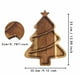 thumbnail image 3 of Bandeja de madera para árbol de Navidad | Bandeja de servir para aperitivos y postres decorativos festivos | Madera marrón reutilizable | 13"x9" | Centro de mesa de decoración de fiestas navideñas |, 3 of 6