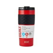 BUILT Morgan 20 oz Stainless Steel Double-Walled Insulated Tumbler Water Bottle, Cherry Red