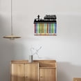 thumbnail image 6 of Iron Medal Holder Frame 20 Hooks Medals Display Hanger Rack with Screws Black Word 150x400mm Hole: 5mm, 6 of 7