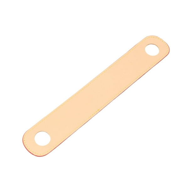 Almohadilla de cuero para correa de hombro, cojín de cuero sintético para correa de bolso, funda para portátil caqui claro