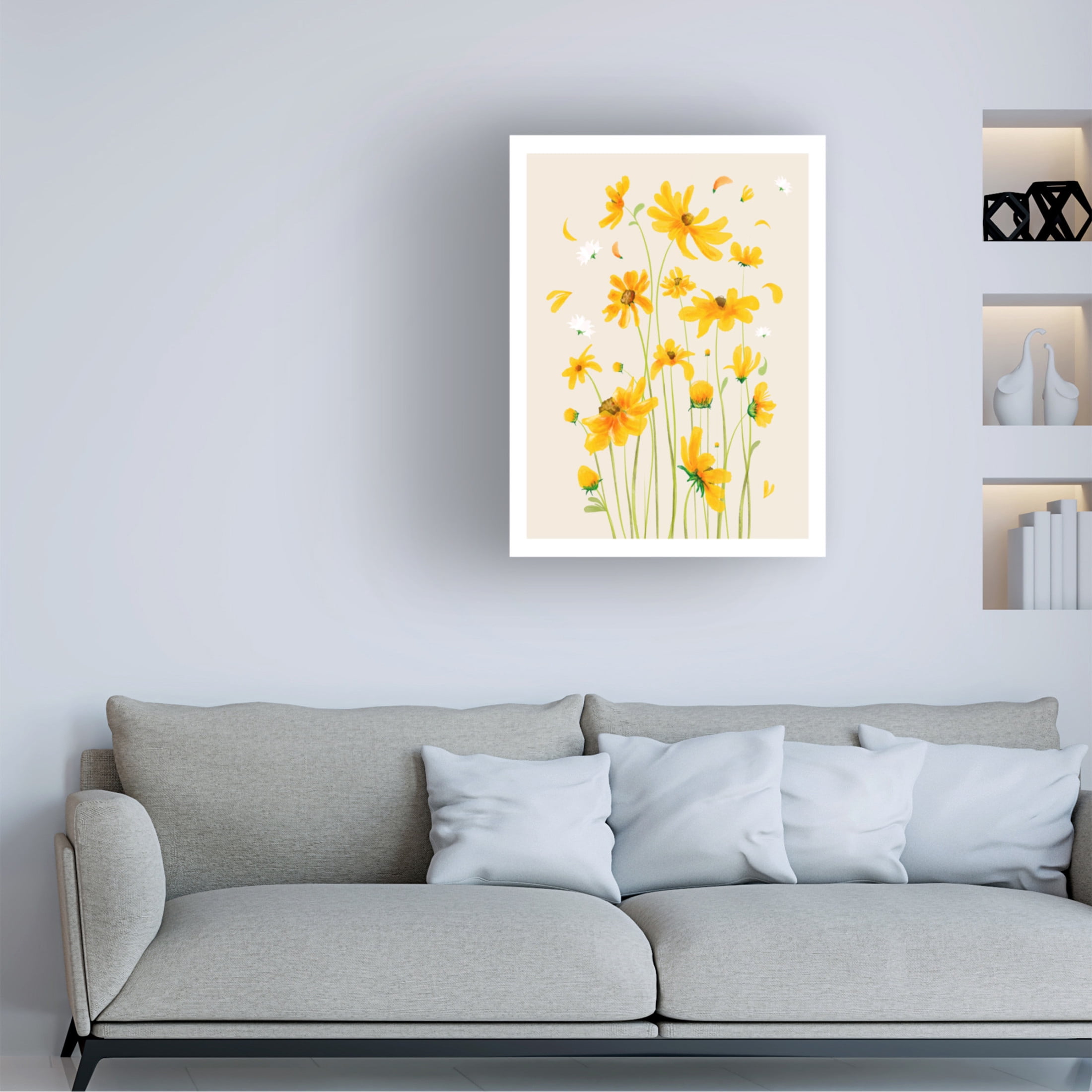 Trademark Fine Art Emel Tunaboylu Rectangle 8 Canvas Wall Art