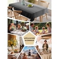 thumbnail image 5 of Black Grey Ombre Table Cloth, Waterproof Tablecloth for Rectangle Tables, Modern Abstract Art Texture Reusable Washable Fabric Table Cover for Restaurant Kitchen Dining Tables 54"x108", 5 of 9