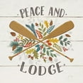 thumbnail image 3 of Gango Home Decor Lodge Peace and Lodge I & Peace and Lodge IV by Janelle Penner (Ready to Hang); Two 12x12in Gold Trim Framed Prints, 3 of 5