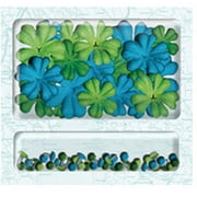 K & Company Happy Trails Embellishment Pack, Flowers and Brads